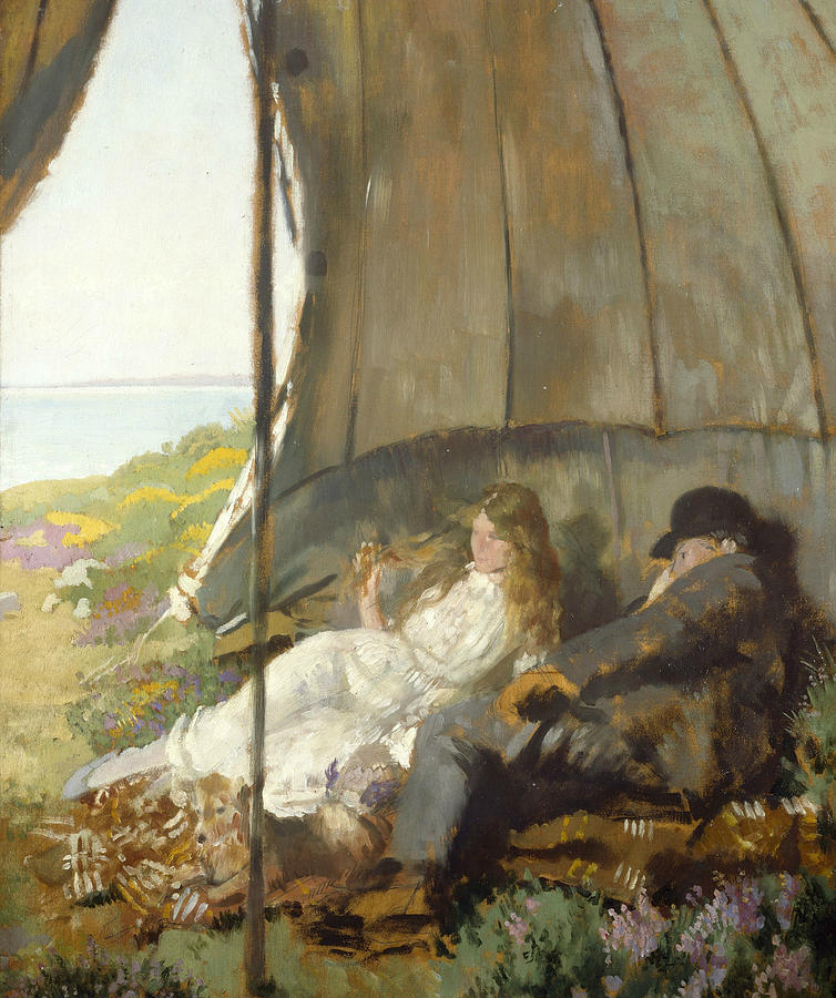 Looking at the Sea Painting by William Orpen