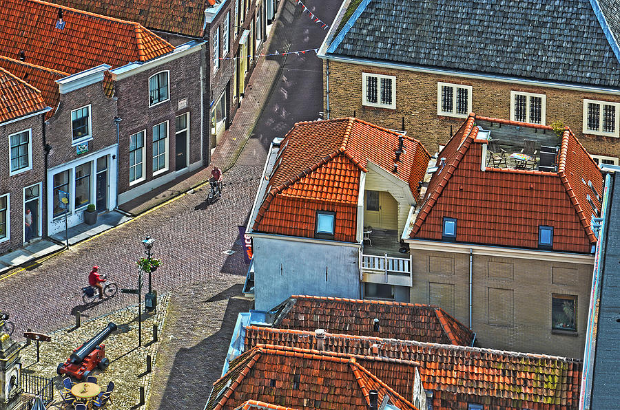 Looking Down From The Church Tower in Brielle Photograph by Frans Blok