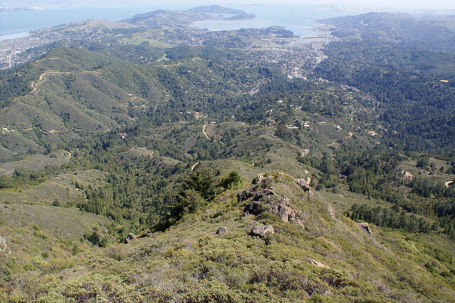 Looking Down from the Top of Mount Tamalpais Photograph by Ben Upham III