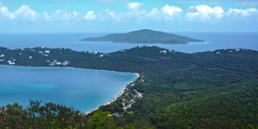 Looking Down on a Tropical Bay Photograph by Judy Hall-Folde
