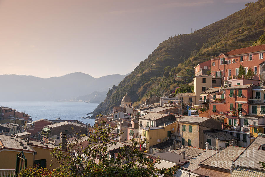 Looking down on the town of Vernazza. Photograph by Rod Jones