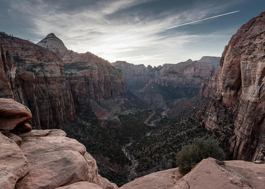Looking Down the Canyon in Zion Photograph by Kelly VanDellen