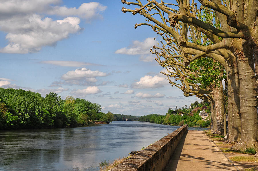 Looking Down the Loire River Photograph by Dave Mills