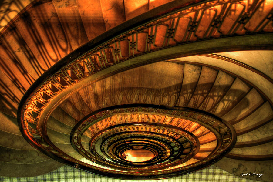 THE GOLDEN STAIRCASE Apple Store Chicago Photograph by William Dey - Pixels