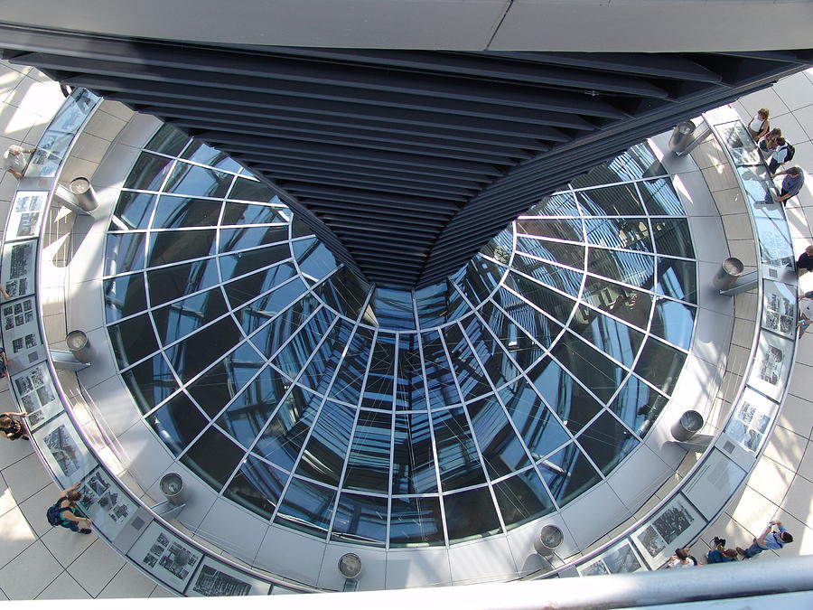 Looking Down The Reichstag Berlin Photograph by Kevin Callahan