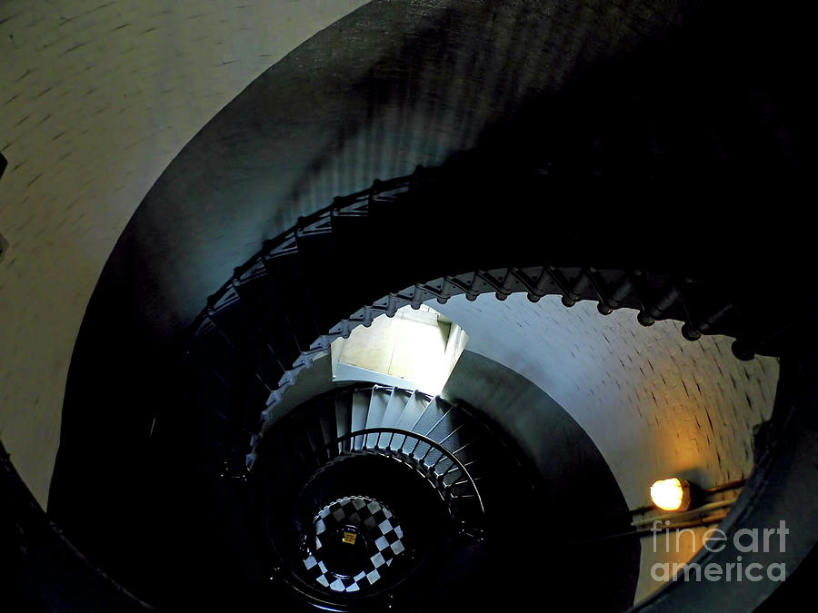 Looking Down The Spiral Staircase Photograph by D Hackett