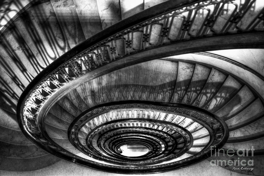 Looking Down Too The Ponce Stairway Atlanta GA Art Photograph by Reid Callaway