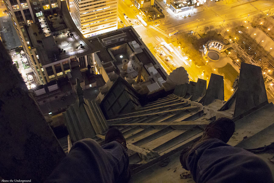 Chicago Photograph - Looking Down by Tyler Adams