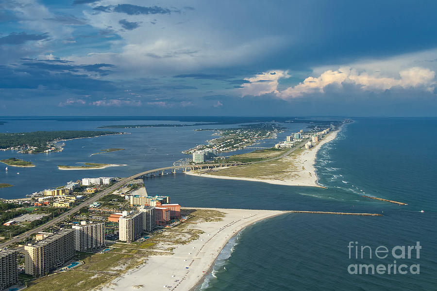 Looking East Across Perdio Pass Photograph by Gulf Coast Aerials -
