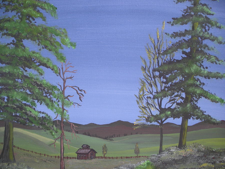 Landscape Painting - Looking For A Title by Elizabeth AAThompson