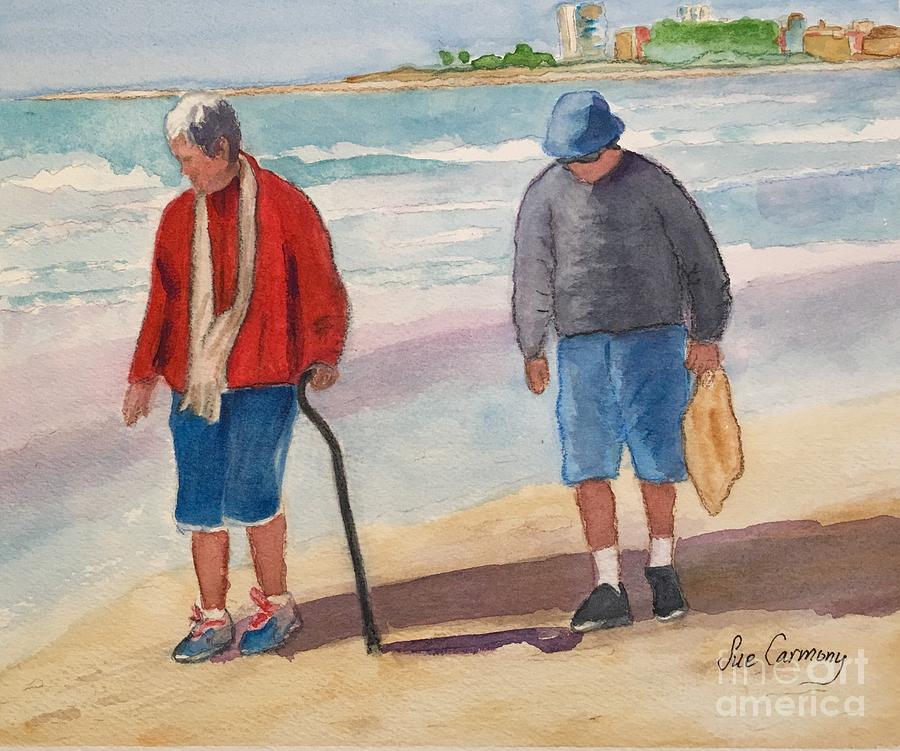 Looking for Treasures Painting by Sue Carmony