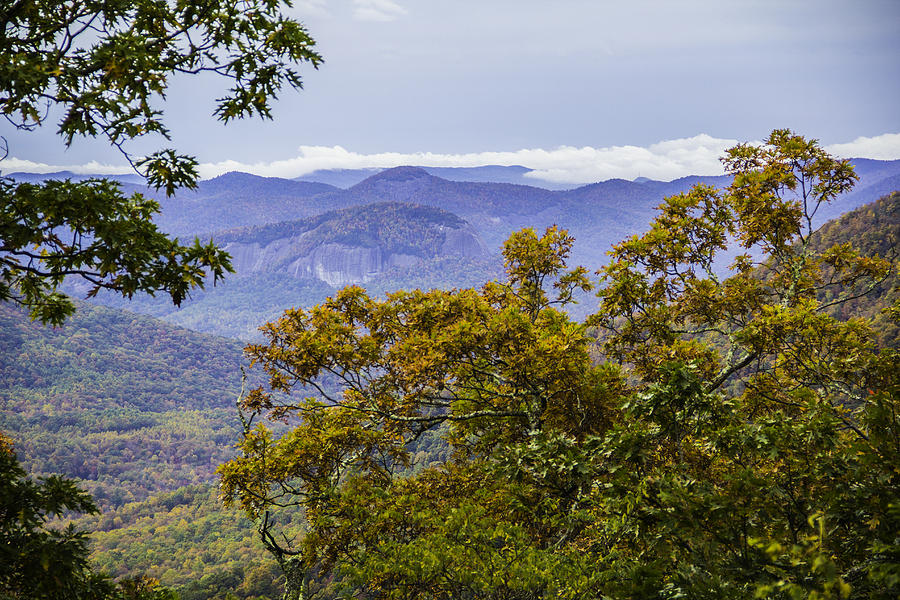 Looking Glass Rock Distant View Photograph by Allen Nice-Webb