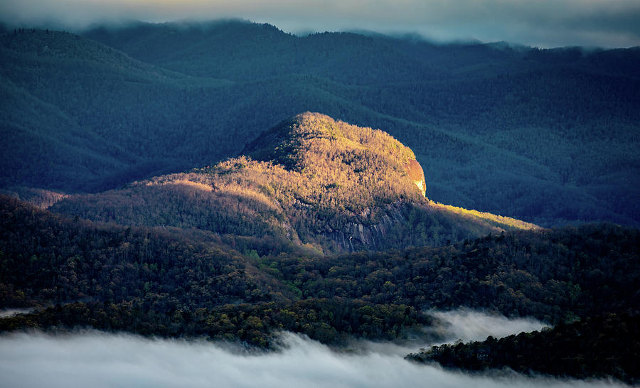 Looking Glass Rock Morning Light Photograph by Donnie Whitaker