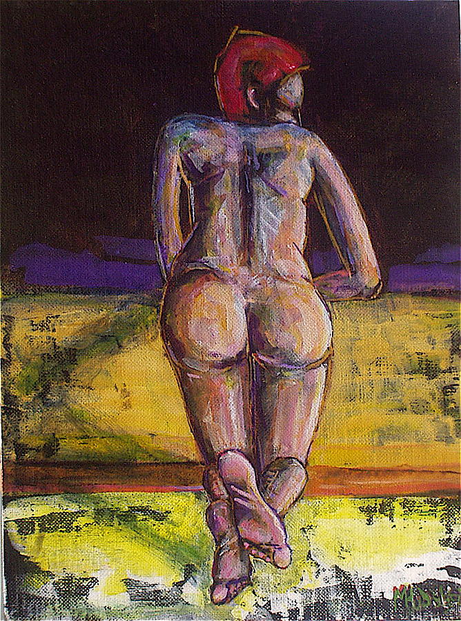 Nude Painting - Looking Into Darkness by Michael Hudak Nude Painting - Looking Into Darkness by Michael Hudak