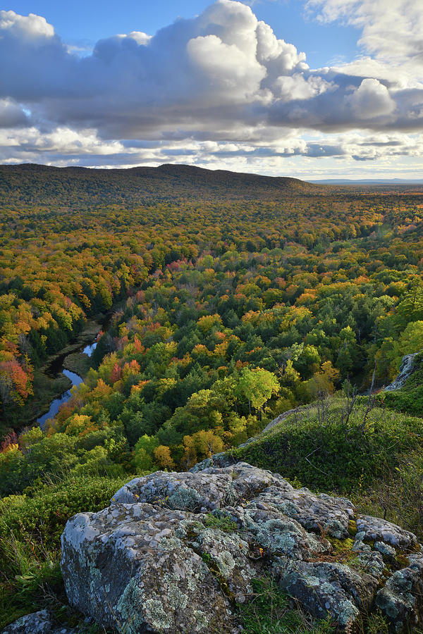 Looking out at Porcupine Mountains Photograph by Ray Mathis
