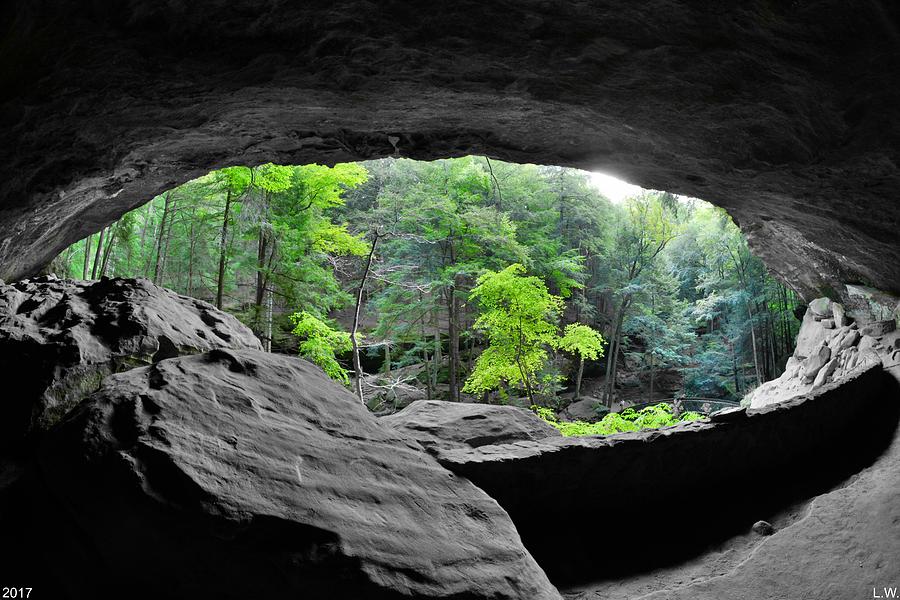 Looking Out Of Old Mans Cave 2 Photograph by Lisa Wooten