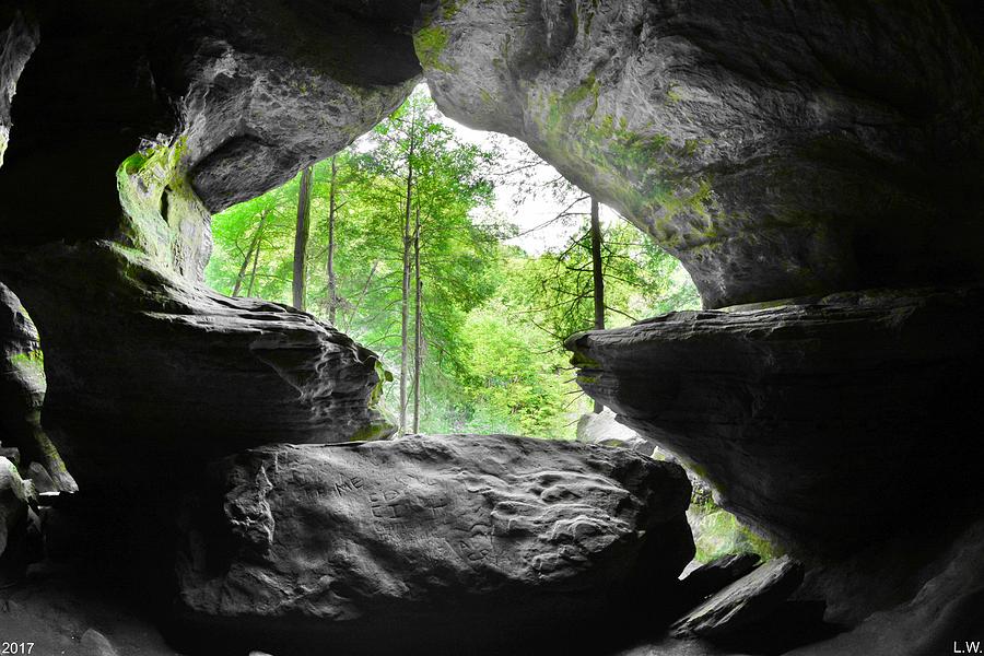 Looking Out Of Rock House 2 Photograph by Lisa Wooten