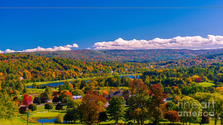 Looking out over Quechee Photograph by Scenic Vermont Photography
