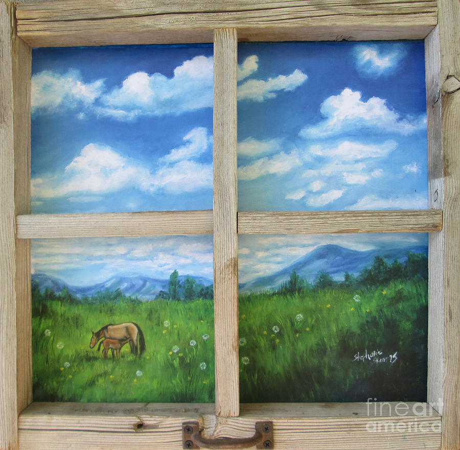 Nature Painting - Looking Out by Stephanie  Skeem 