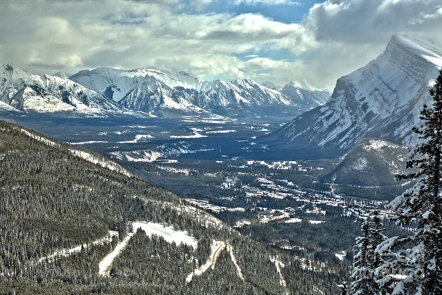 Looking Over The Banff Valley Photograph by Adam Jewell