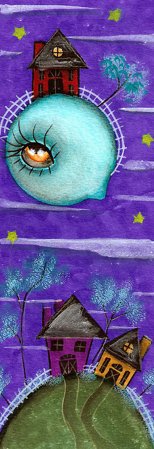 Looking Over You Painting by Abril Andrade