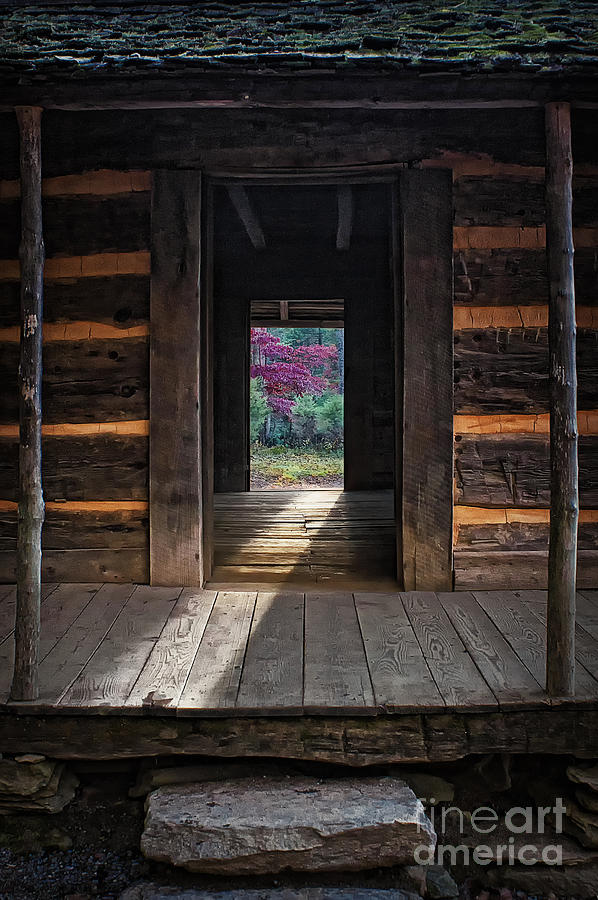 Looking Through John Olivers Cabin Photograph by Priscilla Burgers
