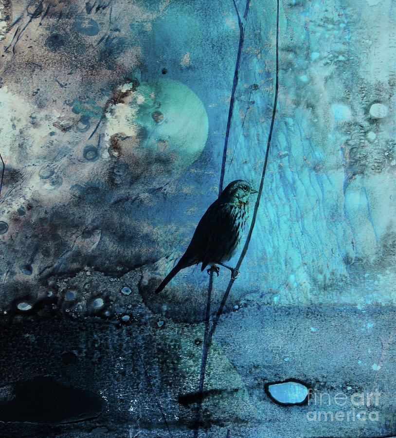 Bird Mixed Media - Looking to the Future by Jacklyn Duryea Fraizer