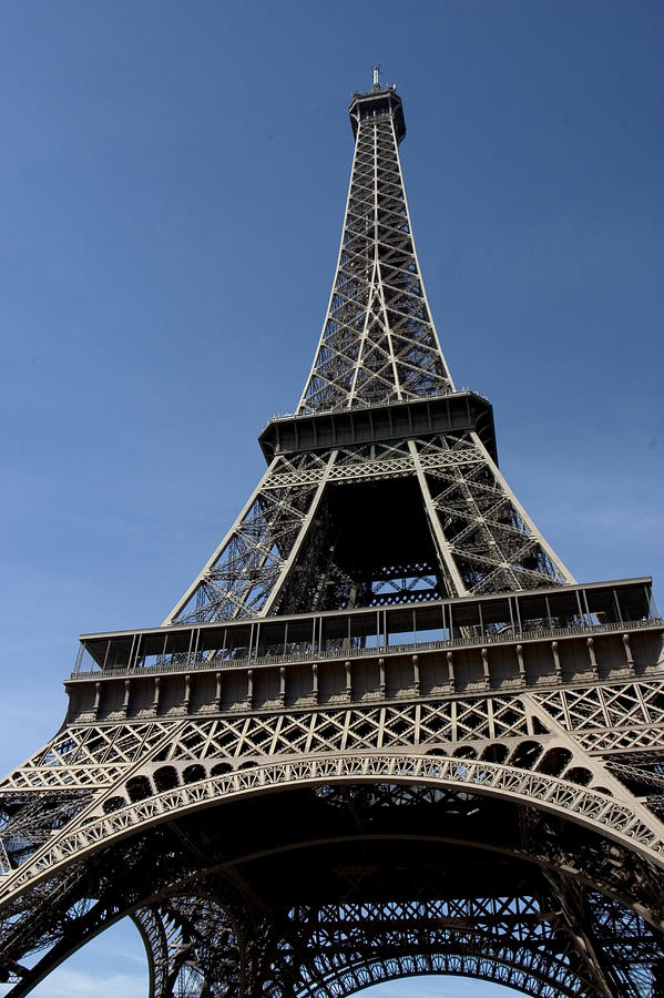 Looking Up at Eiffel Tower Photograph by Carl Purcell | Fine Art America