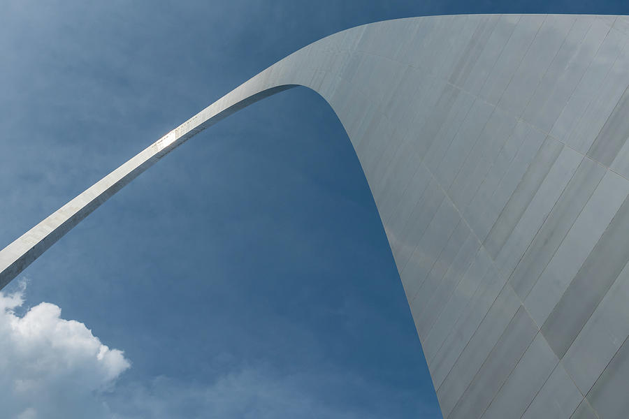 Looking up at Gateway Arch Photograph by Kelly VanDellen