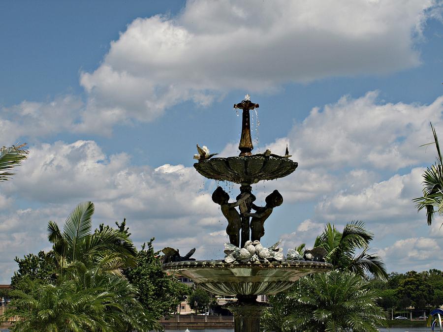 Fountain at Hollis Gardens Weekender Tote Bag by Jo Jurkiewicz - Pixels