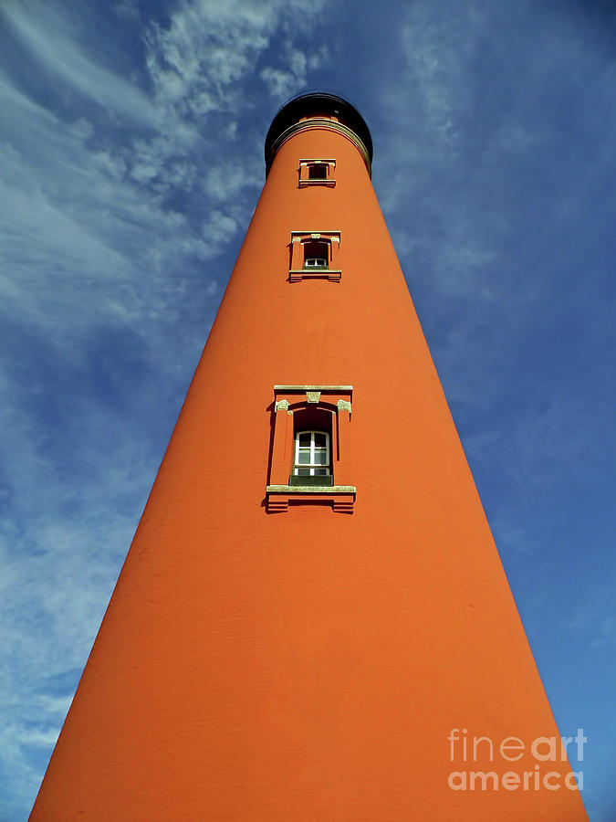 Looking Up At The Ponce Inlet Lighthouse Photograph by D Hackett