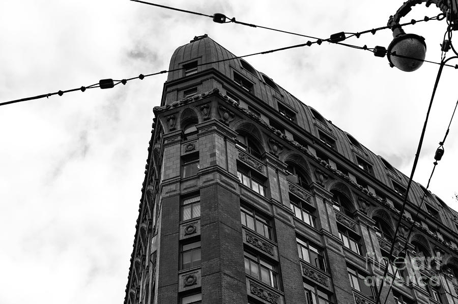 Looking Up in Vancouver mono Photograph by John Rizzuto