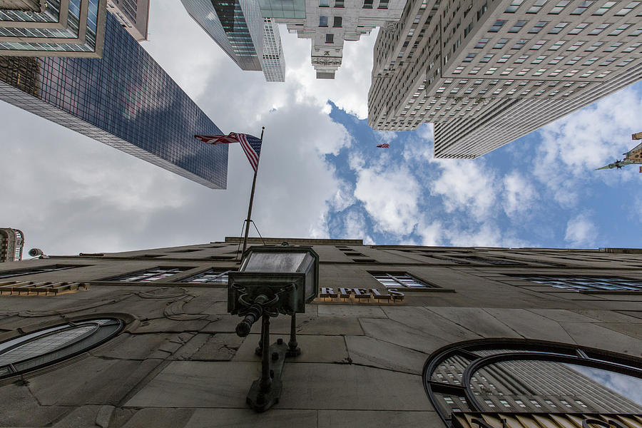 Looking up NYC 5th Ave Photograph by John McGraw