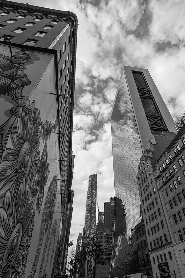 Looking up NYC Black and White Photograph by John McGraw