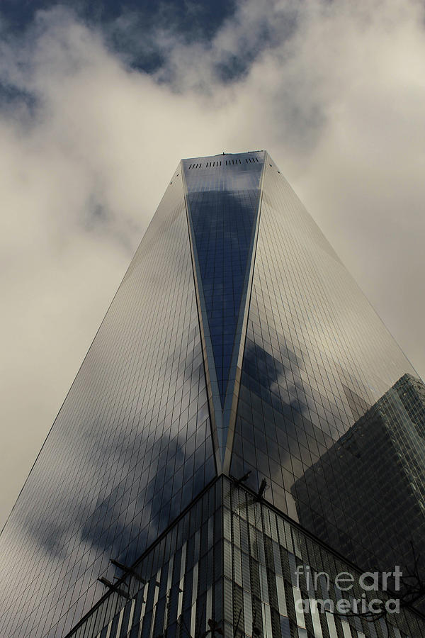 Nature Photograph - Looking up One World Trade by Victory Designs