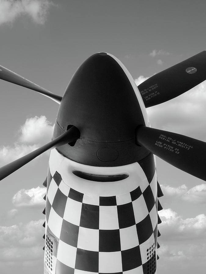 Looking Up To The P-51 Photograph by Gill Billington