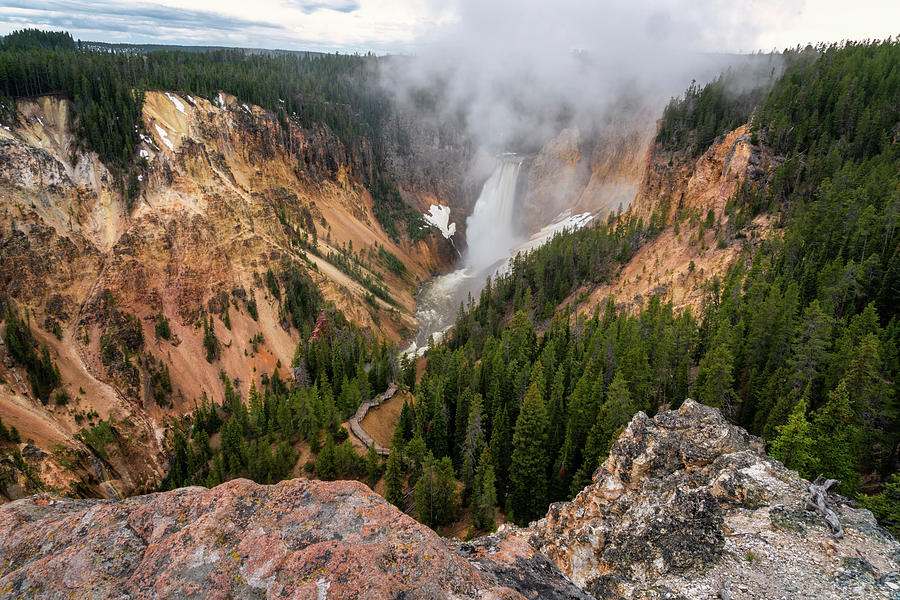 Lookout Point Yellowstone Canyon_GRK7642_05272018-HDR  Photograph by Greg Kluempers