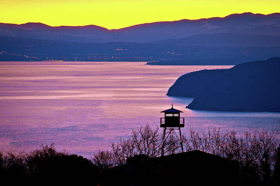 Lookout tower above Kvarner bay Photograph by Brch Photography