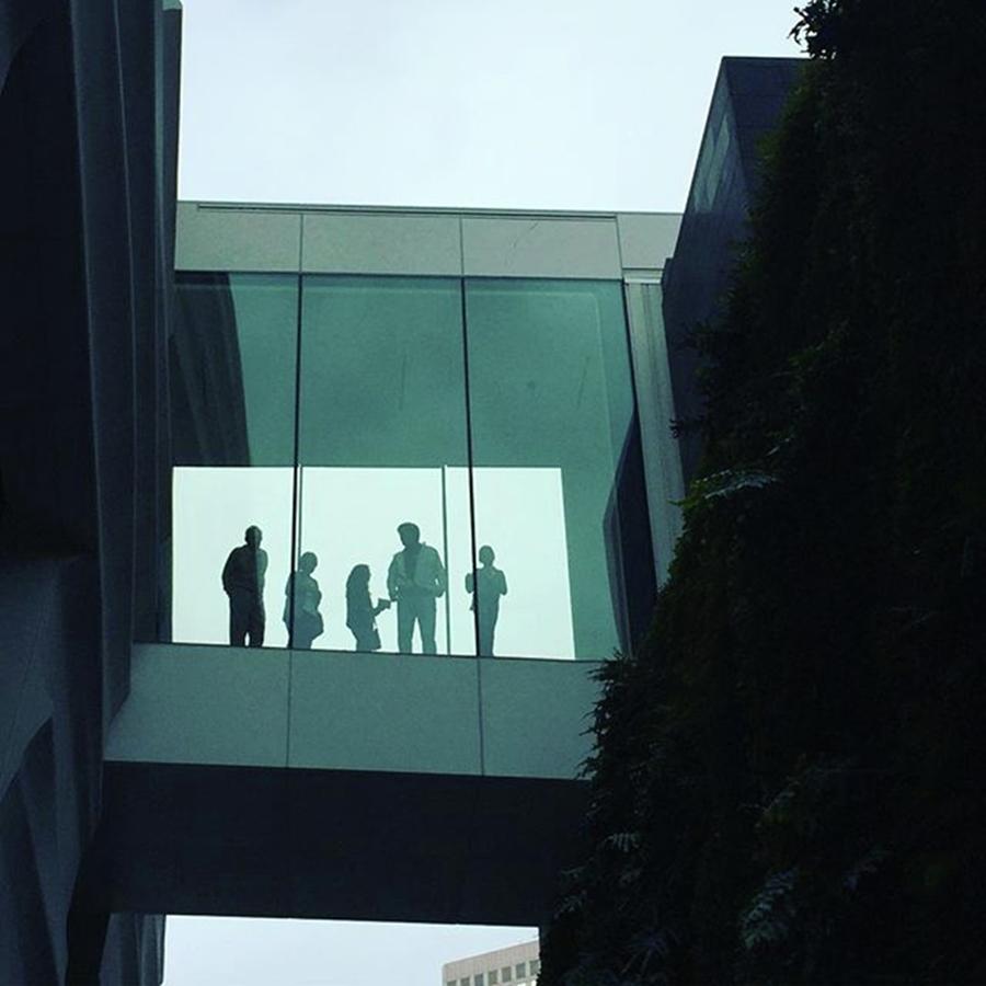 Urban Photograph - Looks Like An Apple Ad. #sfmoma by Ginger Oppenheimer