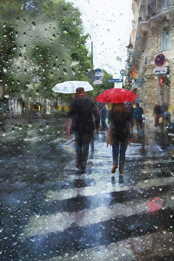 Paris Photograph - Looks like Rain by John Rivera