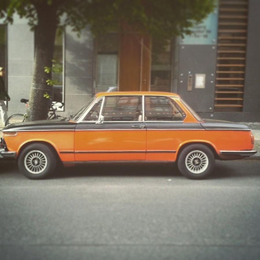 Orange Photograph - #lookwhatifound #retro #bmw #orange #70s by Rune Kristian B