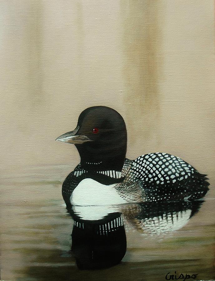 Loon Painting by Jean Yves Crispo