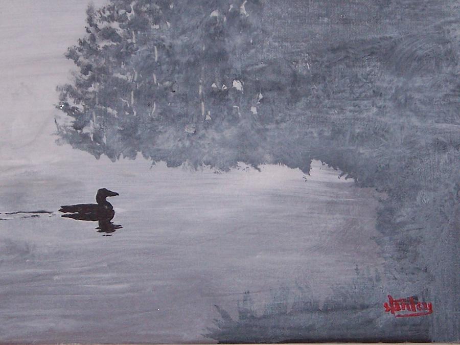 Loon Lagoon Painting by David Stanley