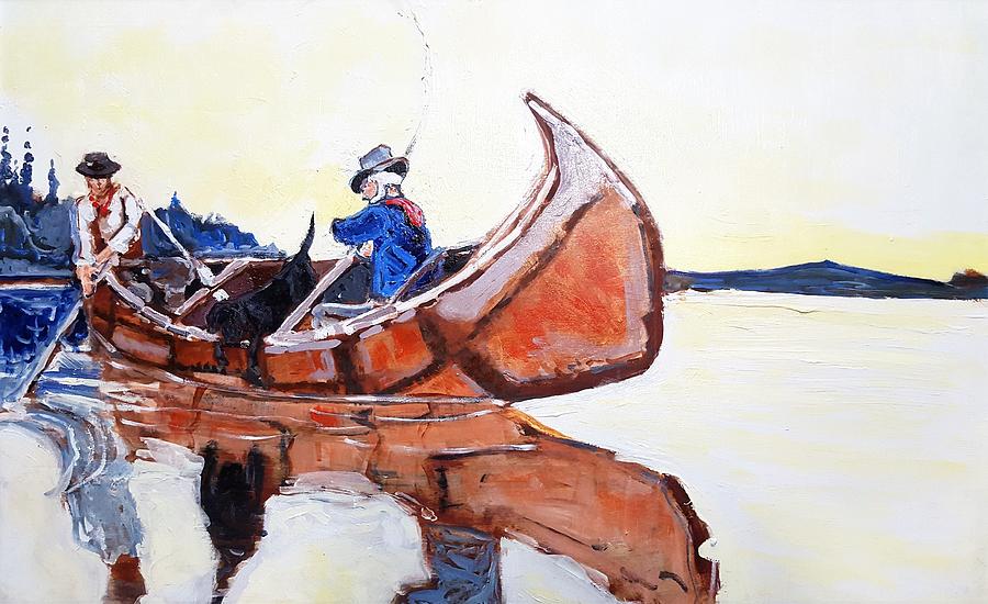 Loon Lake Painting by Kurt Hausmann