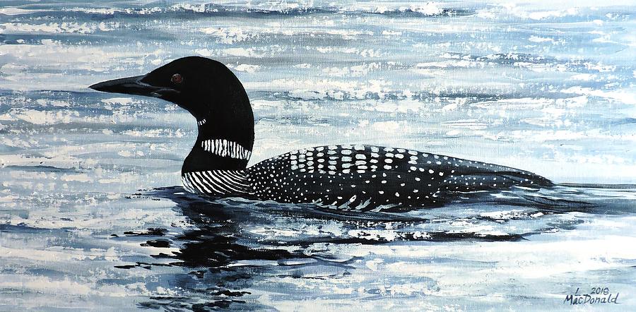 Loon Painting by Lori MacDonald - Fine Art America