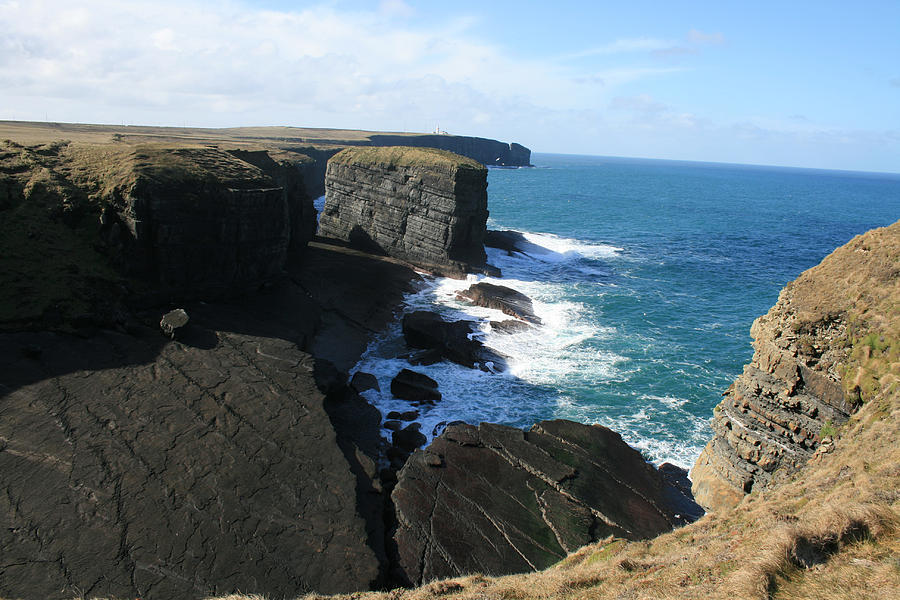 Loop Head Photograph - Loop Head Cliffs by John Quinn Loop Head Photograph - Loop Head Cliffs by John Quinn