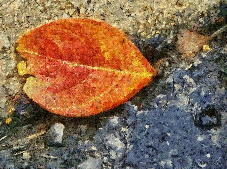 Loose Leaf Painting by Jeffrey Kolker