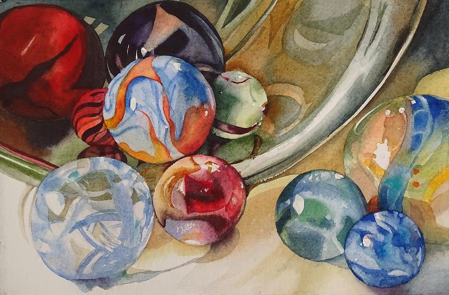 Loose Marbles Painting by Marlene Gremillion