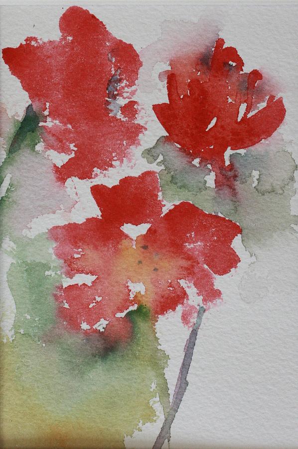 Loose Poppies 2 Painting by Kathleen Hartman - Fine Art America