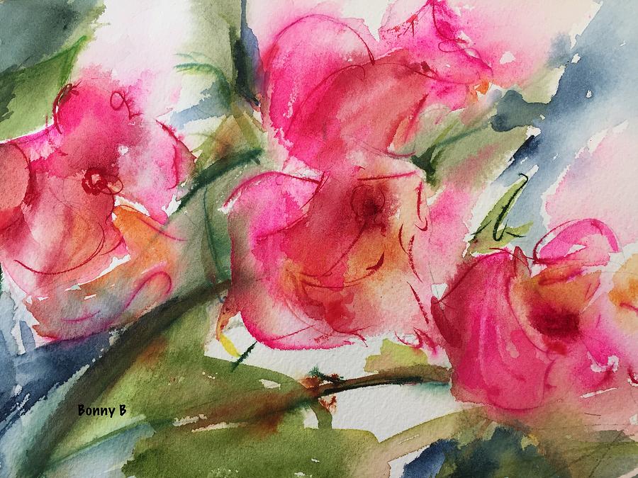 Time Brings Roses Painting by Bonny Butler